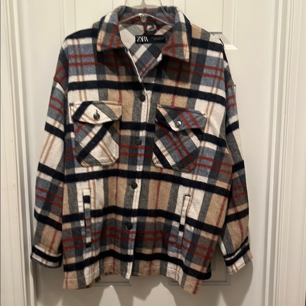 Zara Multicolor Plaid Shirt